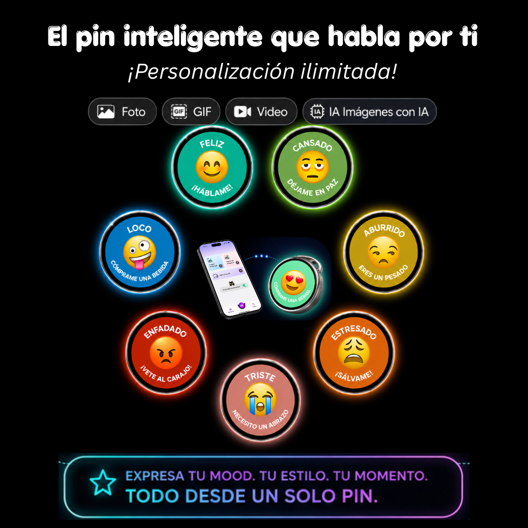 MotionPin™ - El pin inteligente que habla por ti