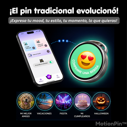 MotionPin™ - El pin inteligente que habla por ti